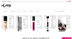 Desktop Screenshot of klaracosmetics.com